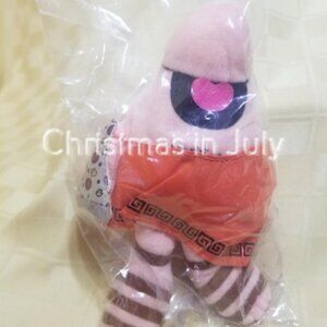 Vintage Advertising 1990 Little Ceasars Pizza Plush Bean Bag Toy 6" in package